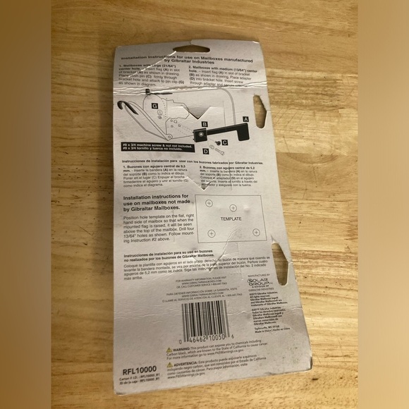 Gibraltar replacement flag kit. Brand new in package. Rust proof - Picture 4 of 5